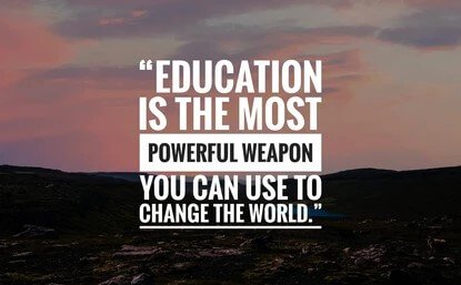 Nelson Mandela quote about the power of education to change the world